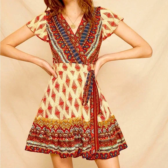 bohemian dresses amazon YESNO Women's Summer Maxi Dresses Casual Floral Short Sleeve V Neck Boho  Beach Vacation Swing Dress with Pockets M EVF CR010 at Amazon Women's  Clothing store